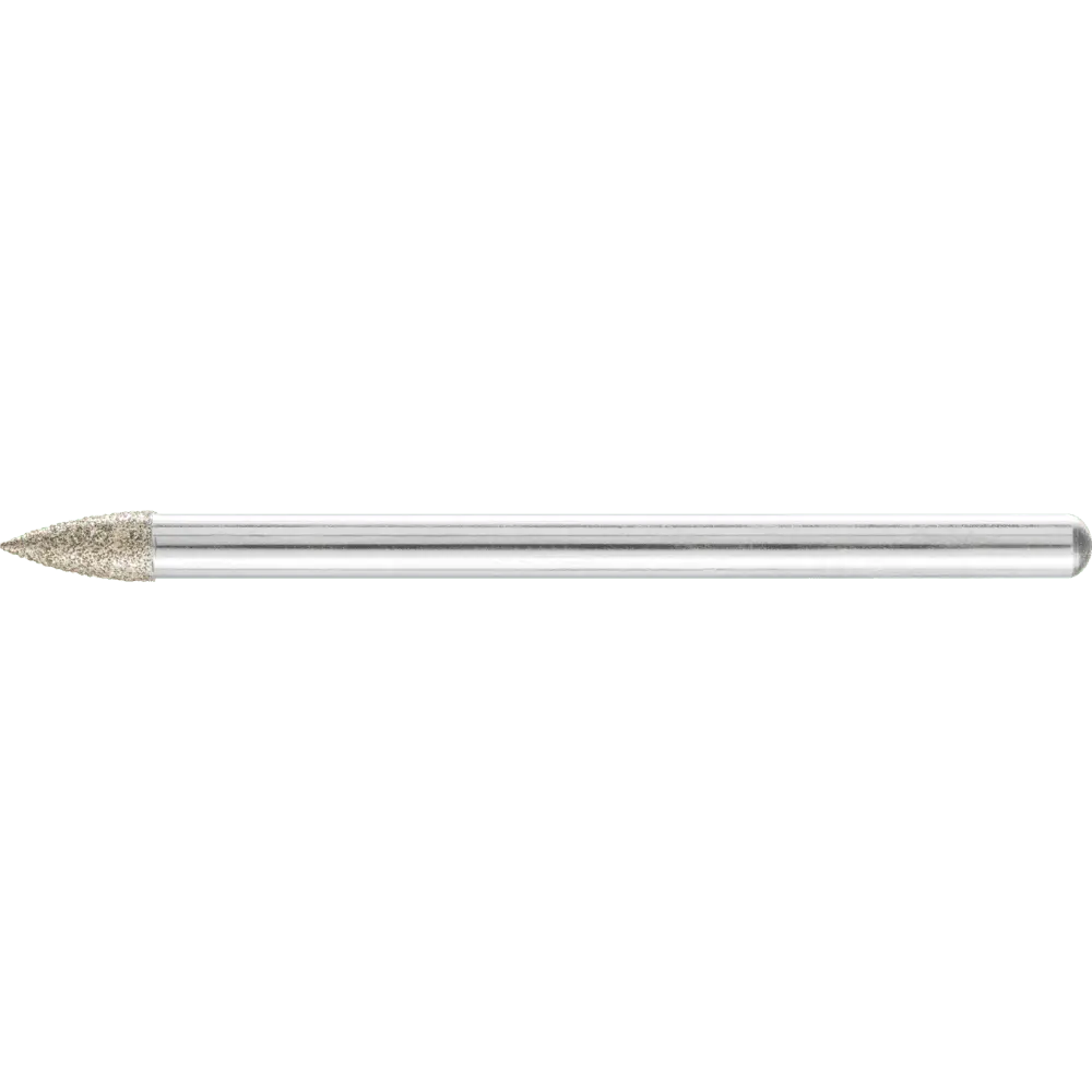 Produktfoto 1 von PFERD TOOLS Dia.-Schleifst. Spitzbog. Ø3x7 mm SchaftØ3 mm D126 (mit.) z. Gravur/Schleifen kl. Öffnungen