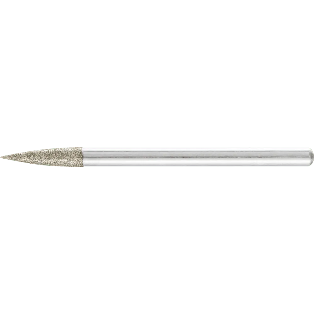 Produktfoto 1 von PFERD TOOLS Dia.-Schleifst. Spitzbog. Ø3x13 mm SchaftØ3 mm D126 (mit.) z. Gravur/Schleifen kl. Öffnungen