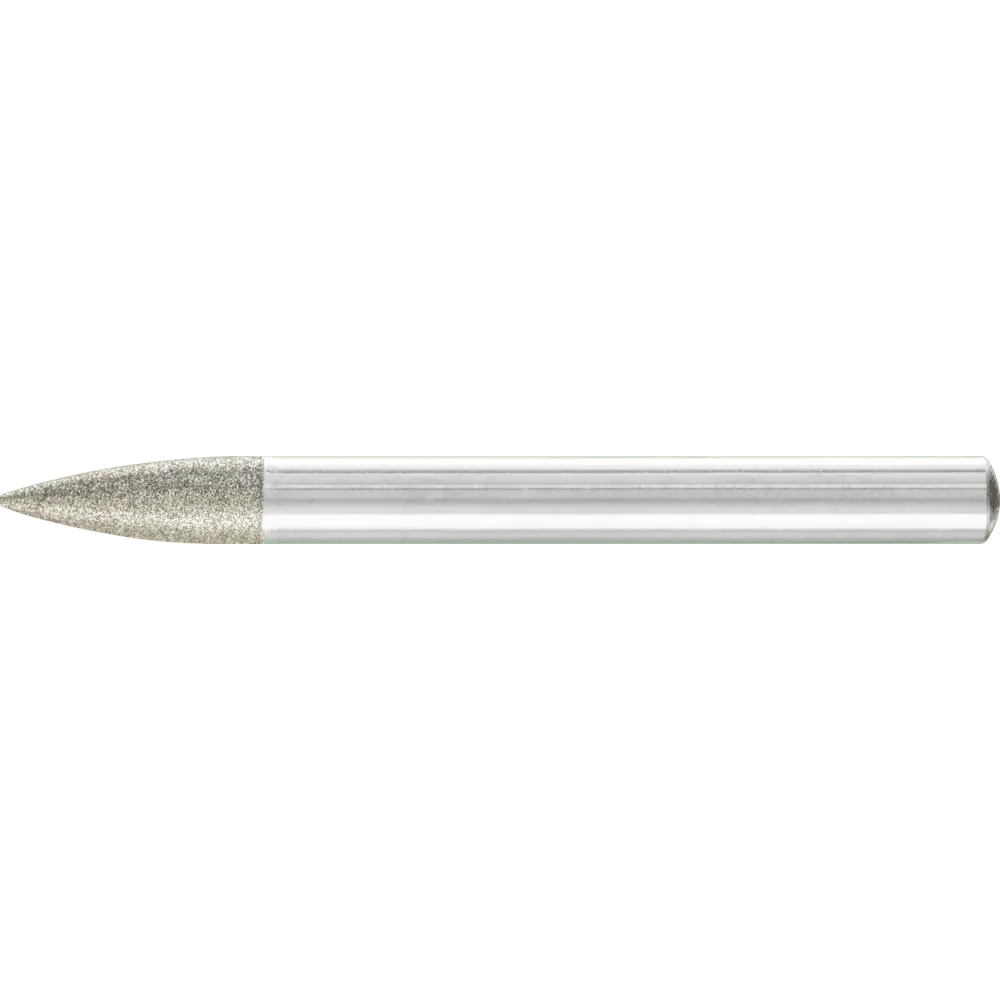 Produktfoto 1 von PFERD TOOLS Dia.-Schleifst. Spitzbog. Ø6x18 mm SchaftØ6 mm D126 (mit.) z. Gravur/Schleifen kl. Öffnungen