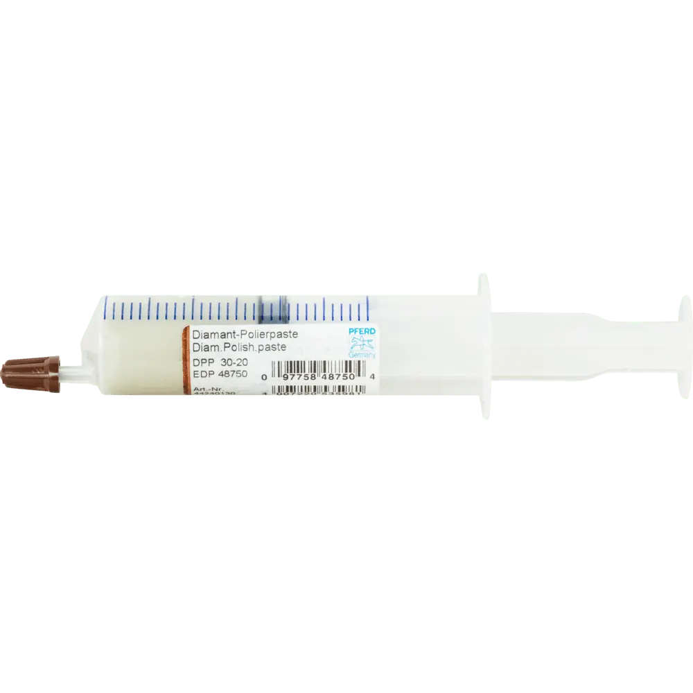 Produktfoto 1 von PFERD TOOLS Diamantpolierpaste DPP Korngröße 30µ grob Spritze mit 20g für hartes Material