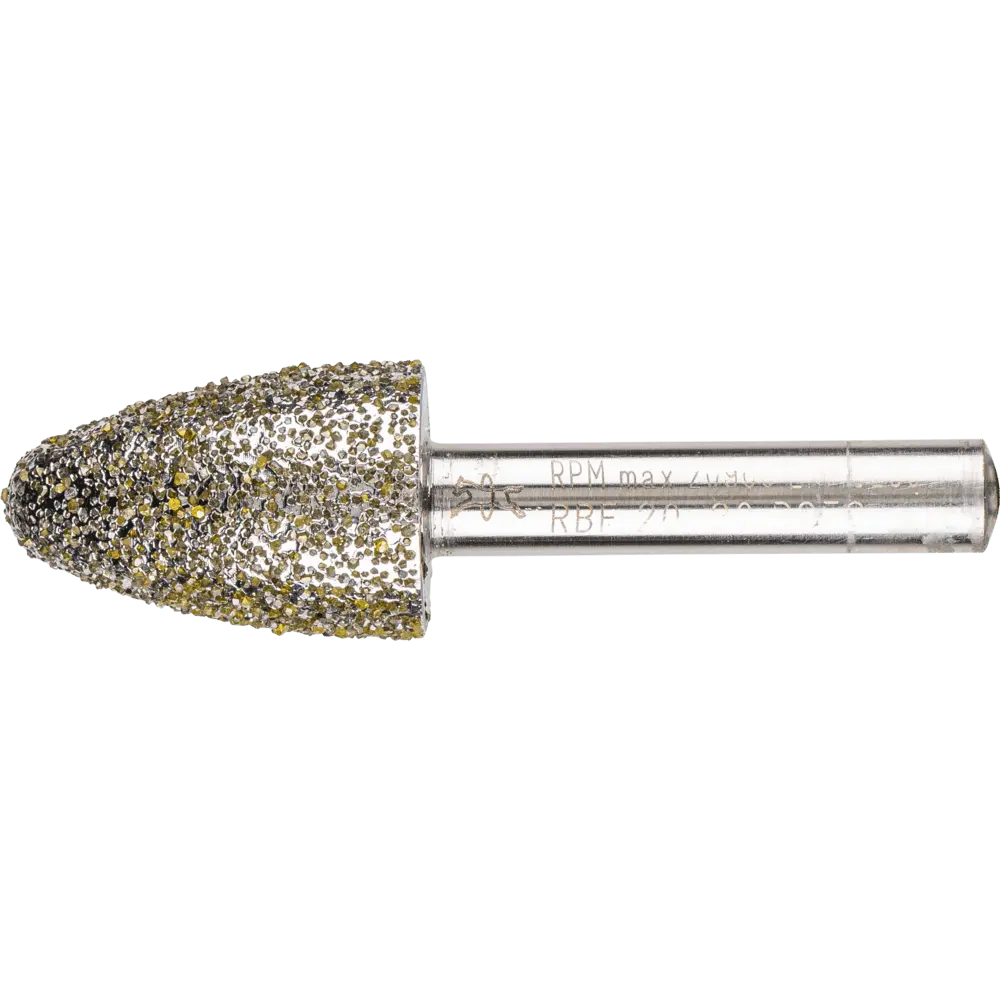 Produktfoto 1 von PFERD TOOLS Diamant-Schleifstift Rundbogen 20x30x8 mm D852 zum Schleifen von Grau-und Sphäroguss