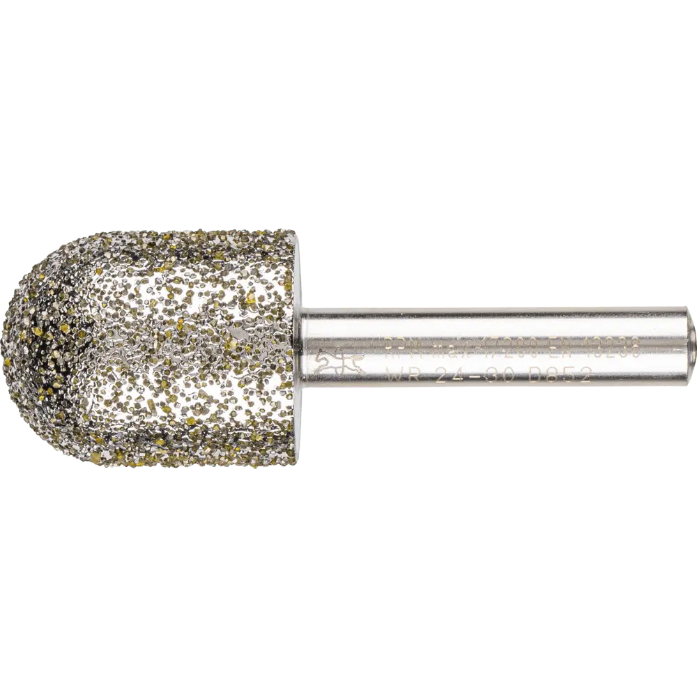 Produktfoto 1 von PFERD TOOLS Diamant-Schleifstift Walzenrund 24x30x8 mm D852 zum Schleifen von Grau-und Sphäroguss