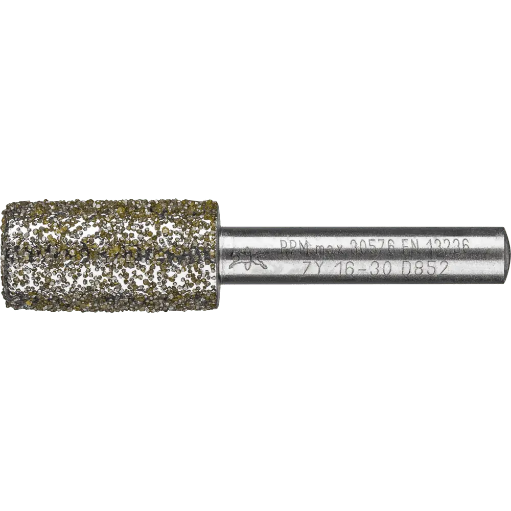Produktfoto 1 von PFERD TOOLS Diamant-Schleifstift Zyl. Ø16,0mm SchaftØ8 mm D852 (sehr grob) zum Ausschleifen von Nuten