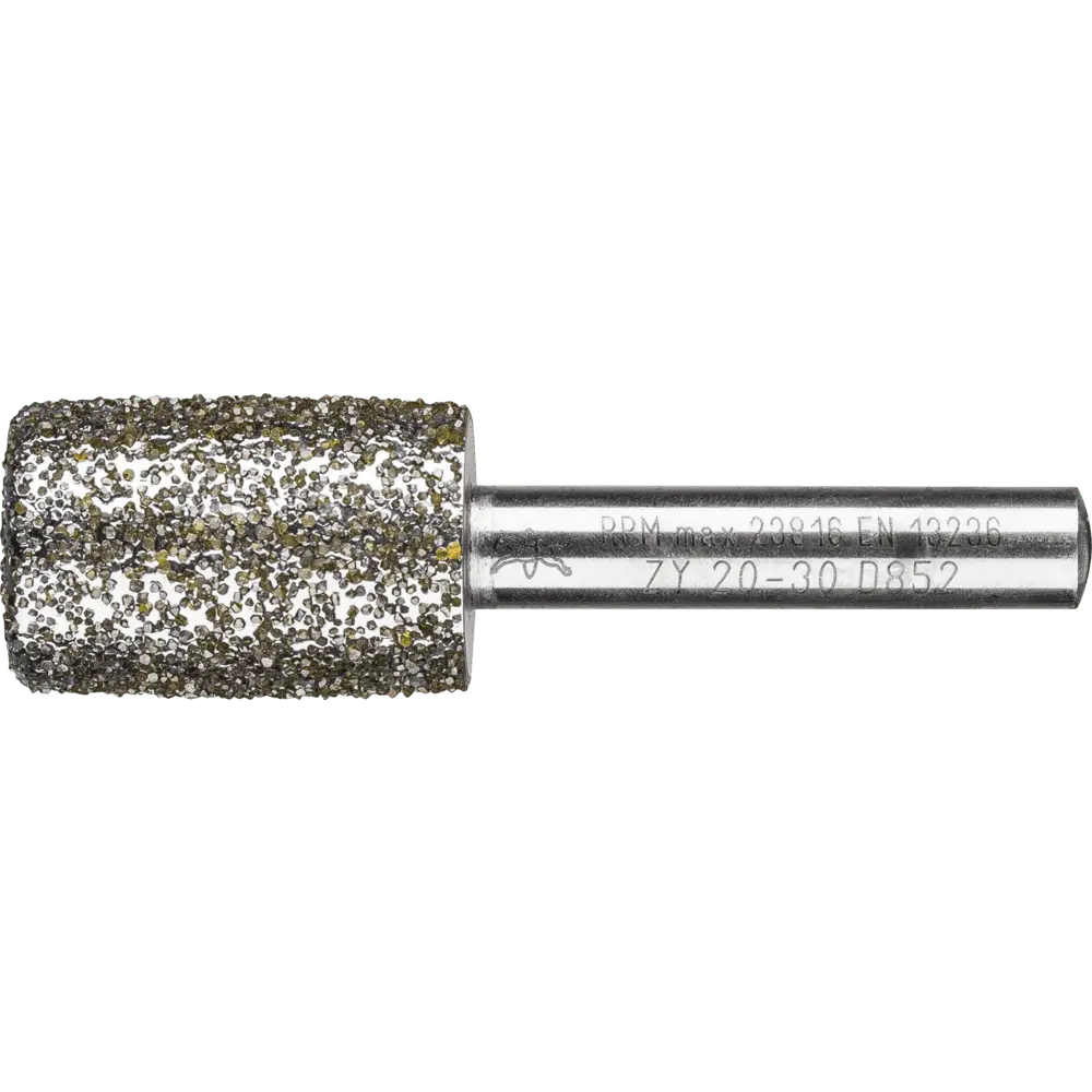 Produktfoto 1 von PFERD TOOLS Diamant-Schleifstift Zyl. Ø20,0mm SchaftØ8 mm D852 (sehr grob) zum Ausschleifen von Nuten