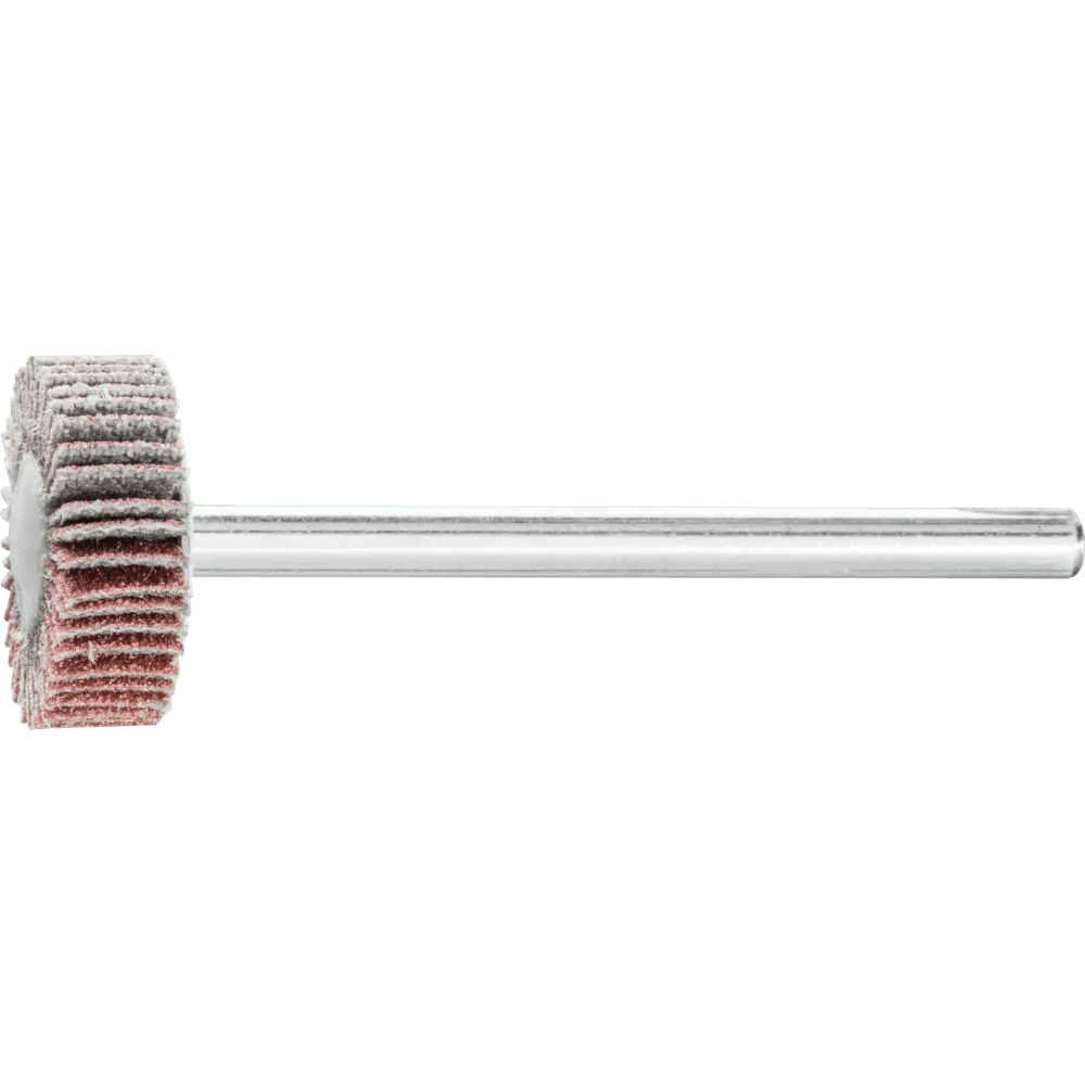 Produktfoto 1 von PFERD TOOLS Korund Fächerschleifer F Ø 15x5 mm Schaft-Ø 3 mm A150 für Feinschliff und Finish, 10 Stk.