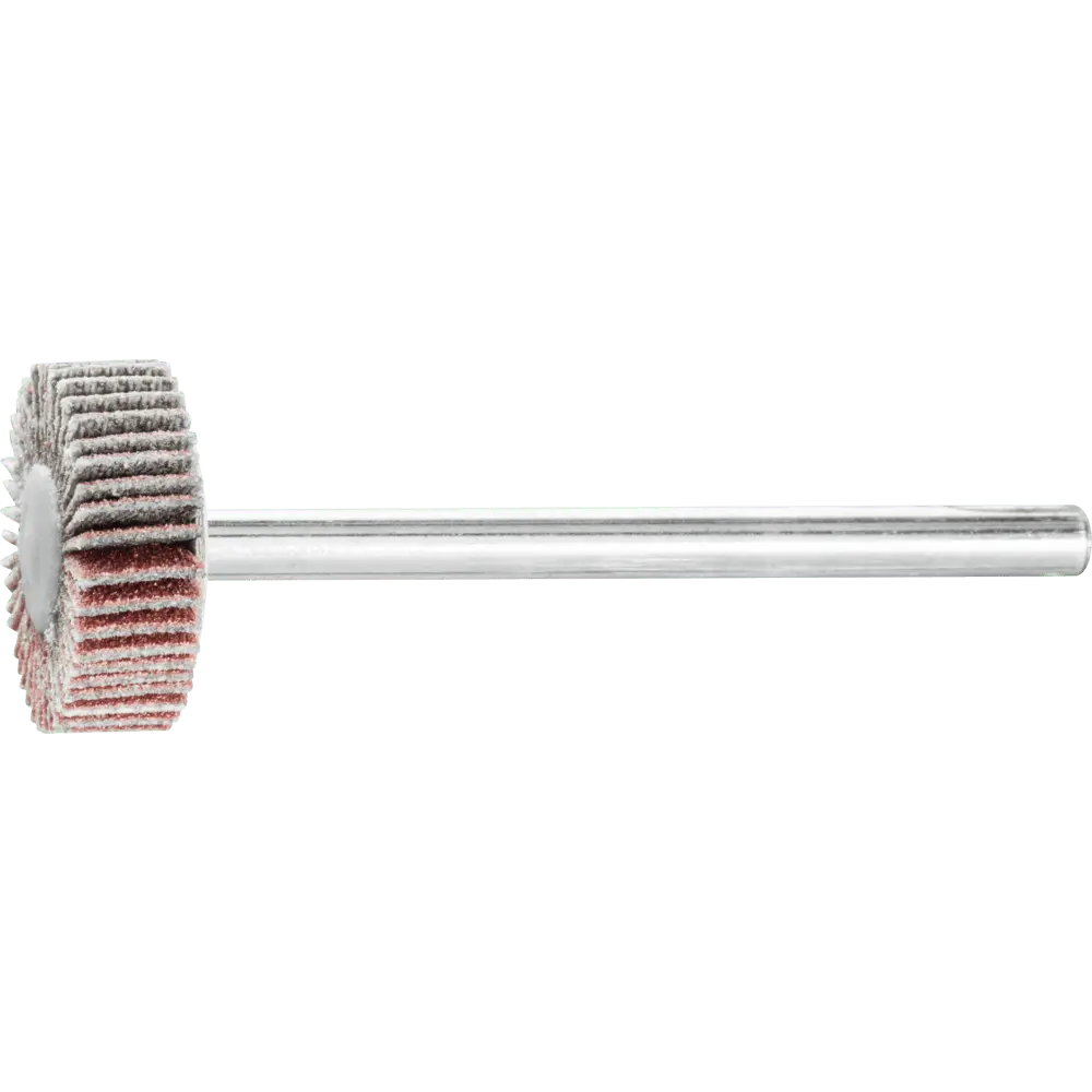 Produktfoto 1 von PFERD TOOLS Korund Fächerschleifer F Ø 15x5 mm Schaft-Ø 3 mm A180 für Feinschliff und Finish (2), 2 Stk.