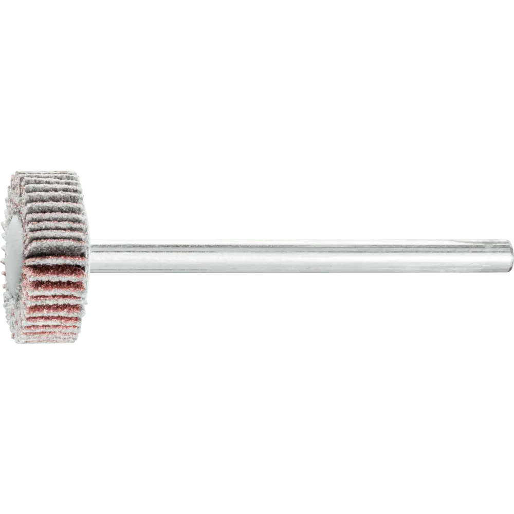 Produktfoto 1 von PFERD TOOLS Korund Fächerschleifer F Ø 15x5 mm Schaft-Ø 3 mm A120 für Feinschliff und Finish (2), 2 Stk.