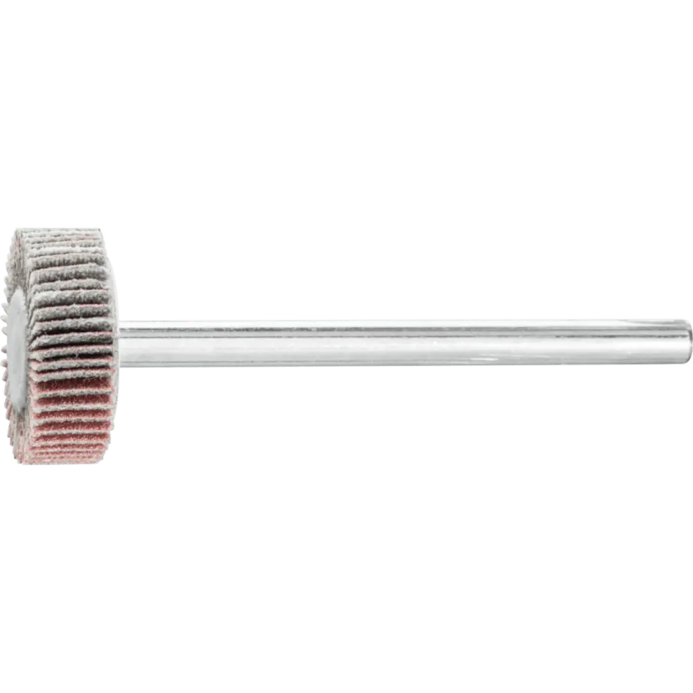 Produktfoto 1 von PFERD TOOLS Korund Fächerschleifer F Ø 15x5 mm Schaft-Ø 3 mm A320 für Feinschliff und Finish, 10 Stk.