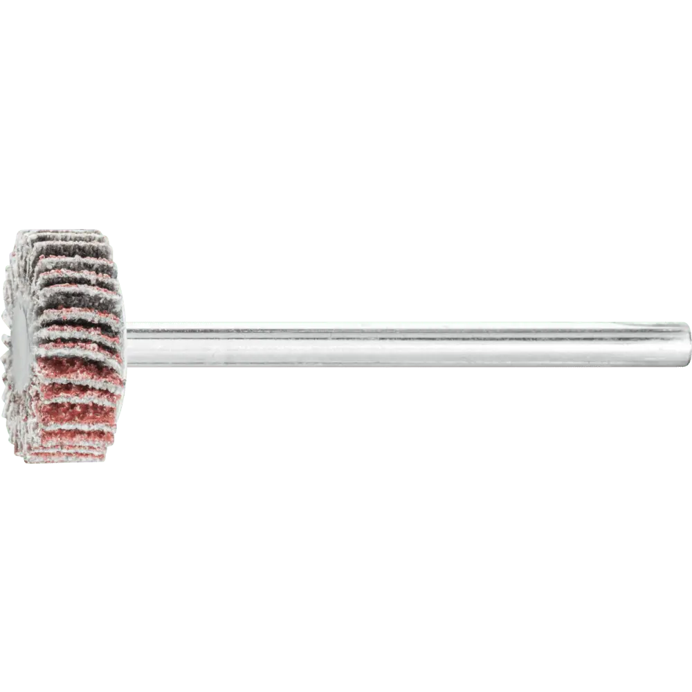 Produktfoto 1 von PFERD TOOLS Korund Fächerschleifer F Ø 15x5 mm Schaft-Ø 3 mm A60 für Feinschliff und Finish, 10 Stk.