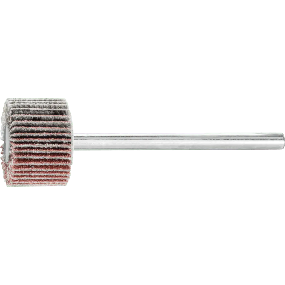 Produktfoto 1 von PFERD TOOLS Korund Fächerschleifer F Ø 15x10mm Schaft-Ø 3 mm A150 für Feinschliff und Finish, 10 Stk.