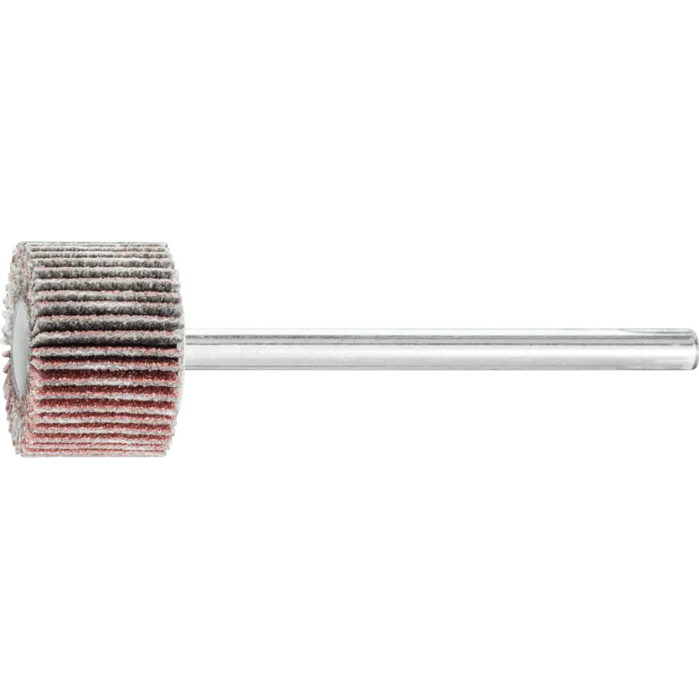 Produktfoto 1 von PFERD TOOLS Korund Fächerschleifer F Ø 15x10mm Schaft-Ø 3 mm A180 für Feinschliff und Finish, 10 Stk.