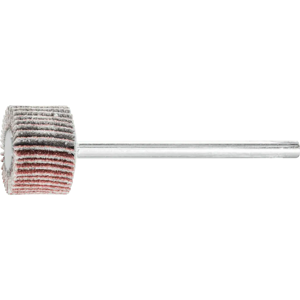 Produktfoto 1 von PFERD TOOLS Korund Fächerschleifer F Ø 15x10mm Schaft-Ø 3 mm A120 für Feinschliff und Finish, 10 Stk.