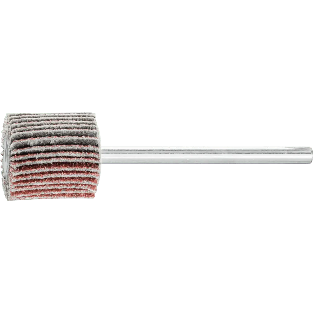 Produktfoto 1 von PFERD TOOLS Korund Fächerschleifer F Ø 15x15 mm Schaft-Ø 3 mm A80 für Feinschliff und Finish, 10 Stk.