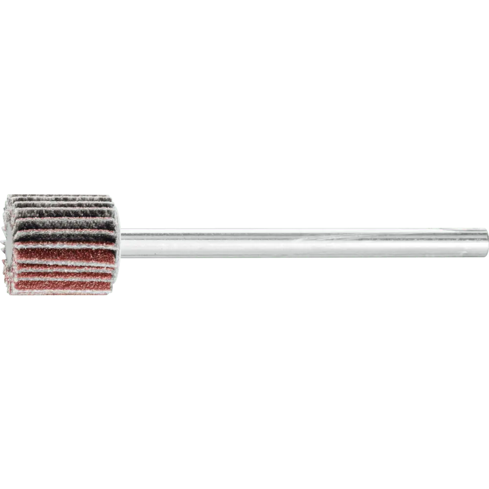 Produktfoto 1 von PFERD TOOLS Korund Fächerschleifer F Ø 10x10mm Schaft-Ø 3 mm A150 für Feinschliff und Finish, 10 Stk.