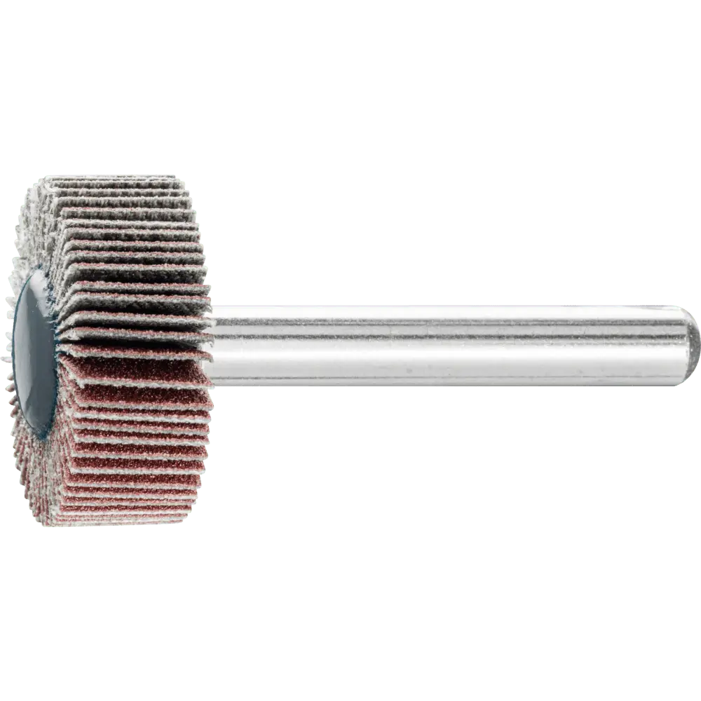 Produktfoto 1 von PFERD TOOLS Korund Fächerschleifer F Ø 25x10mm Schaft-Ø 6 mm A180 für Feinschliff und Finish, 10 Stk.