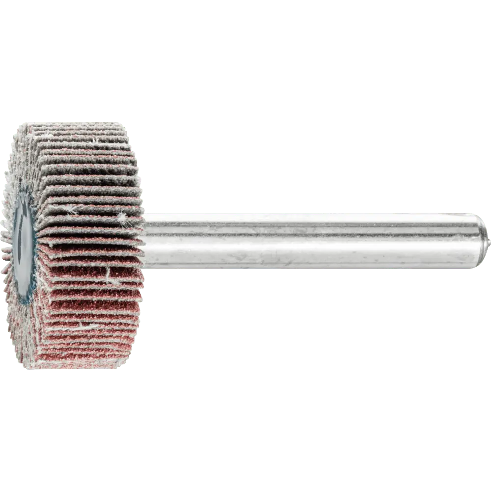 Produktfoto 1 von PFERD TOOLS Korund Fächerschleifer F Ø 25x10mm Schaft-Ø 6 mm A120 für Feinschliff und Finish, 10 Stk.