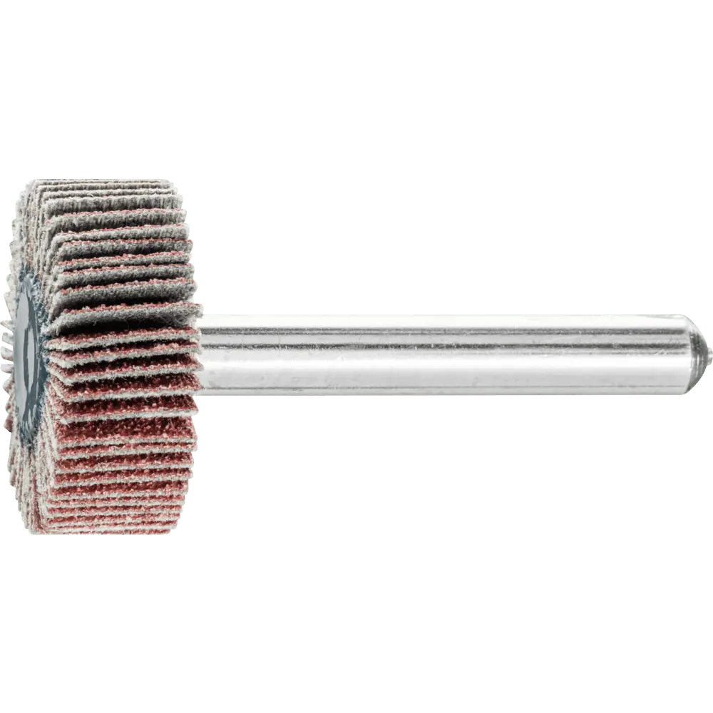 Produktfoto 1 von PFERD TOOLS Korund Fächerschleifer F Ø 25x10mm Schaft-Ø 6 mm A80 für Feinschliff und Finish, 10 Stk.