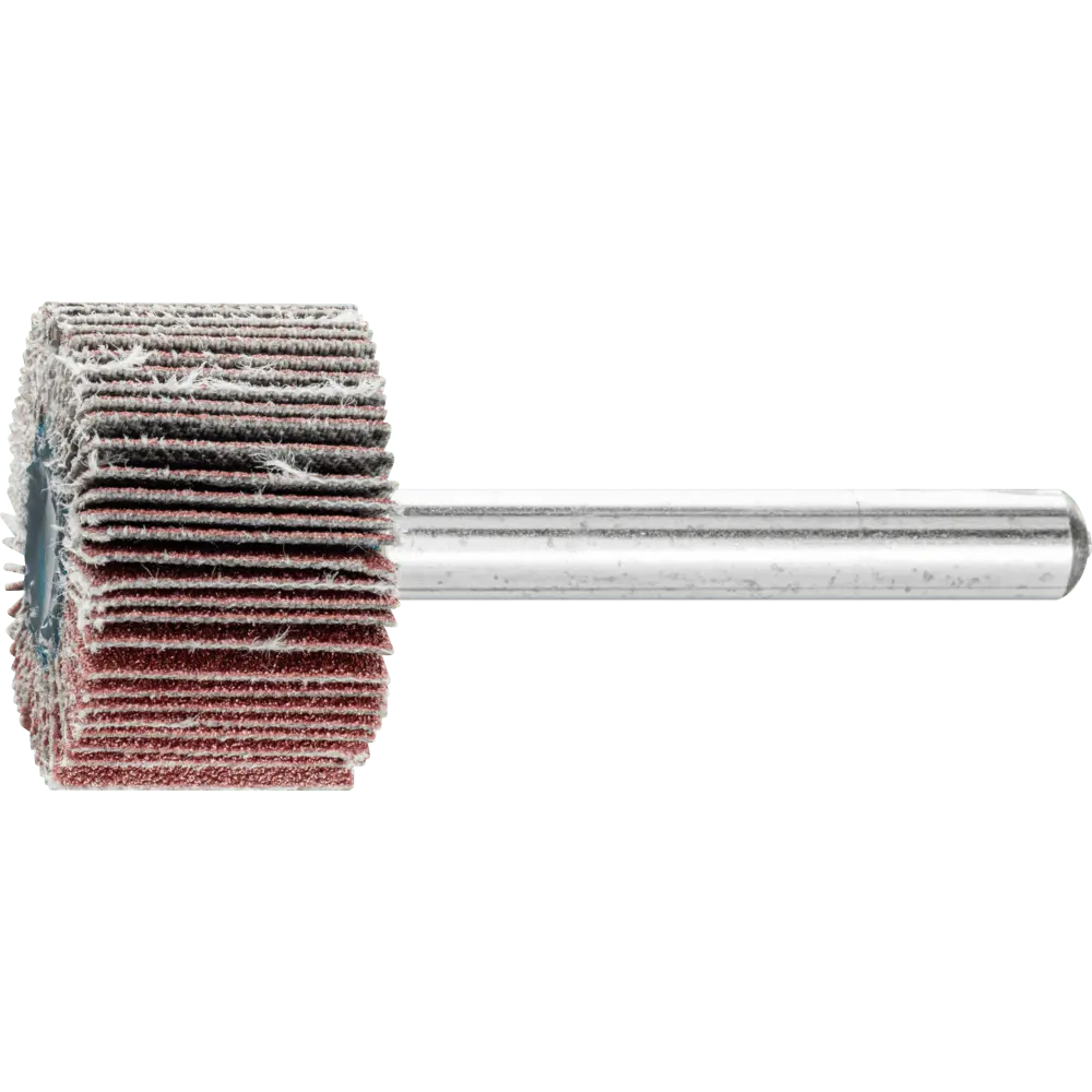 Produktfoto 1 von PFERD TOOLS Korund Fächerschleifer F Ø 25x15 mm Schaft-Ø 6 mm A150 für Feinschliff und Finish, 10 Stk.