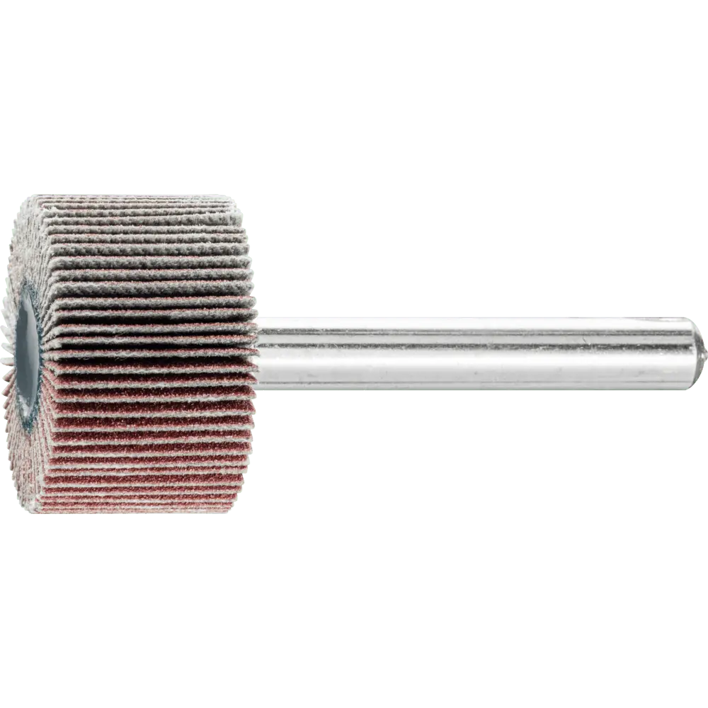 Produktfoto 1 von PFERD TOOLS Korund Fächerschleifer F Ø 25x15 mm Schaft-Ø 6 mm A180 für Feinschliff und Finish, 10 Stk.