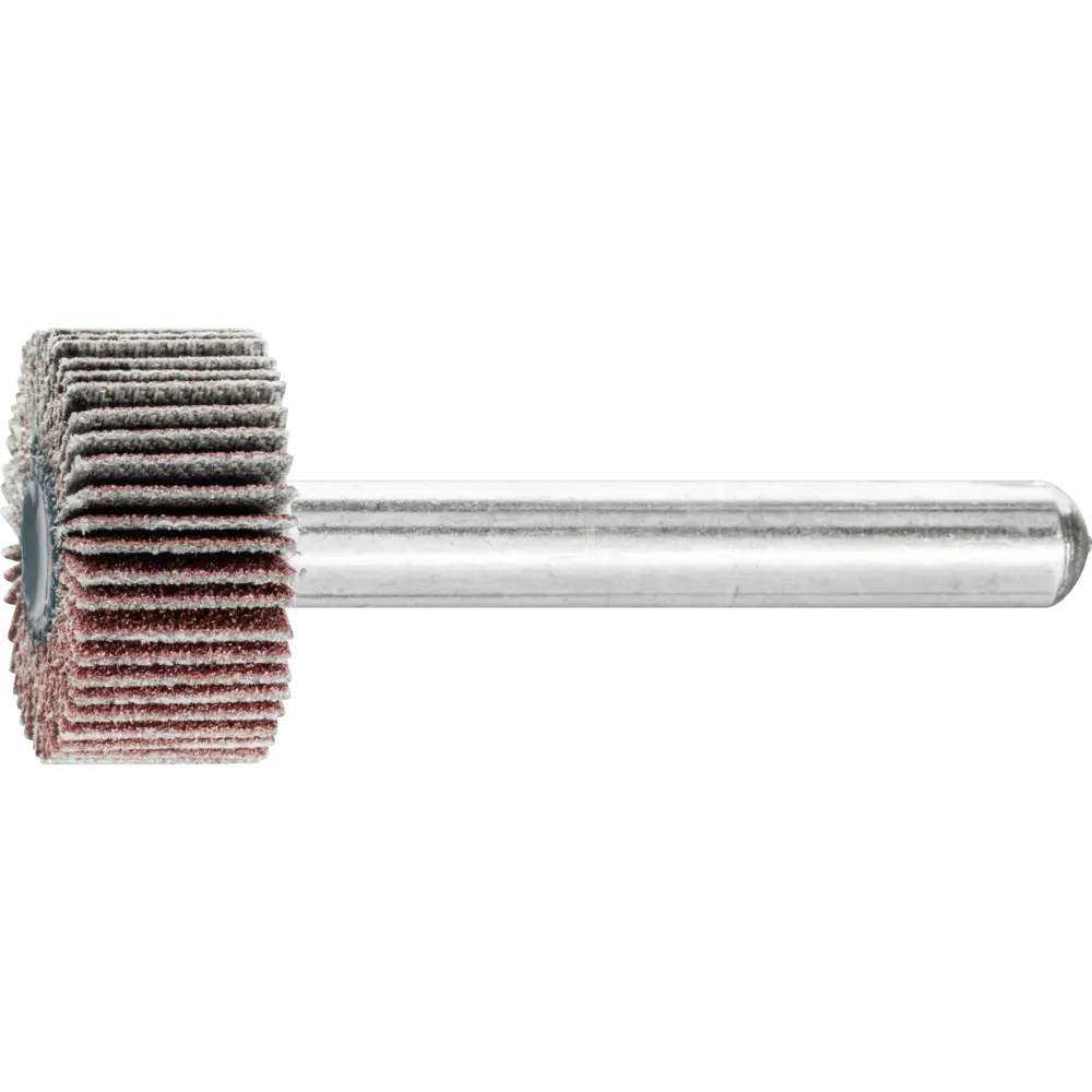 Produktfoto 1 von PFERD TOOLS Korund Fächerschleifer F Ø 20x10mm Schaft-Ø 6 mm A150 für Feinschliff und Finish, 10 Stk.