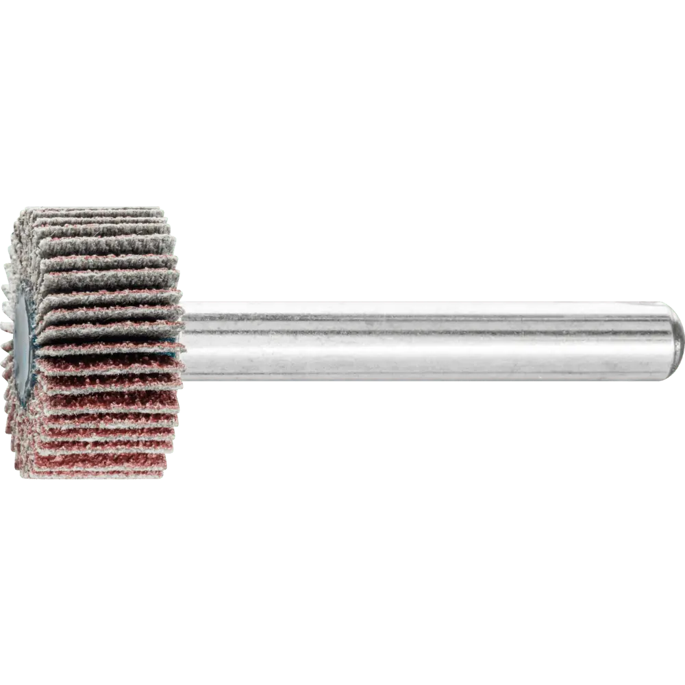 Produktfoto 1 von PFERD TOOLS Korund Fächerschleifer F Ø 20x10mm Schaft-Ø 6 mm A80 für Feinschliff und Finish, 10 Stk.
