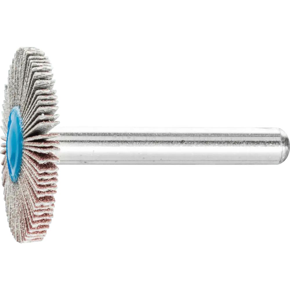 Produktfoto 1 von PFERD TOOLS Korund Fächerschleifer F Ø 30x3 mm Schaft-Ø 6 mm A180 für Feinschliff und Finish, 10 Stk.