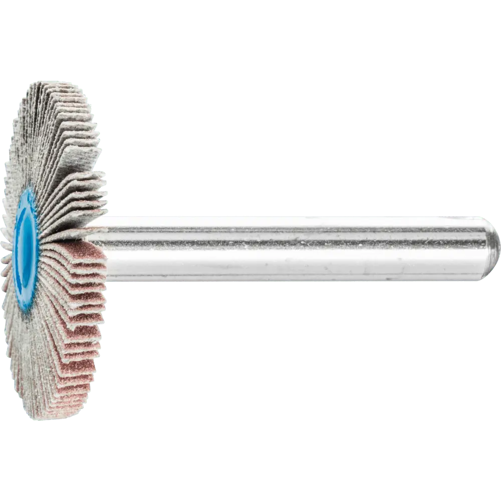 Produktfoto 1 von PFERD TOOLS Korund Fächerschleifer F Ø 30x3 mm Schaft-Ø 6 mm A320 für Feinschliff und Finish, 10 Stk.