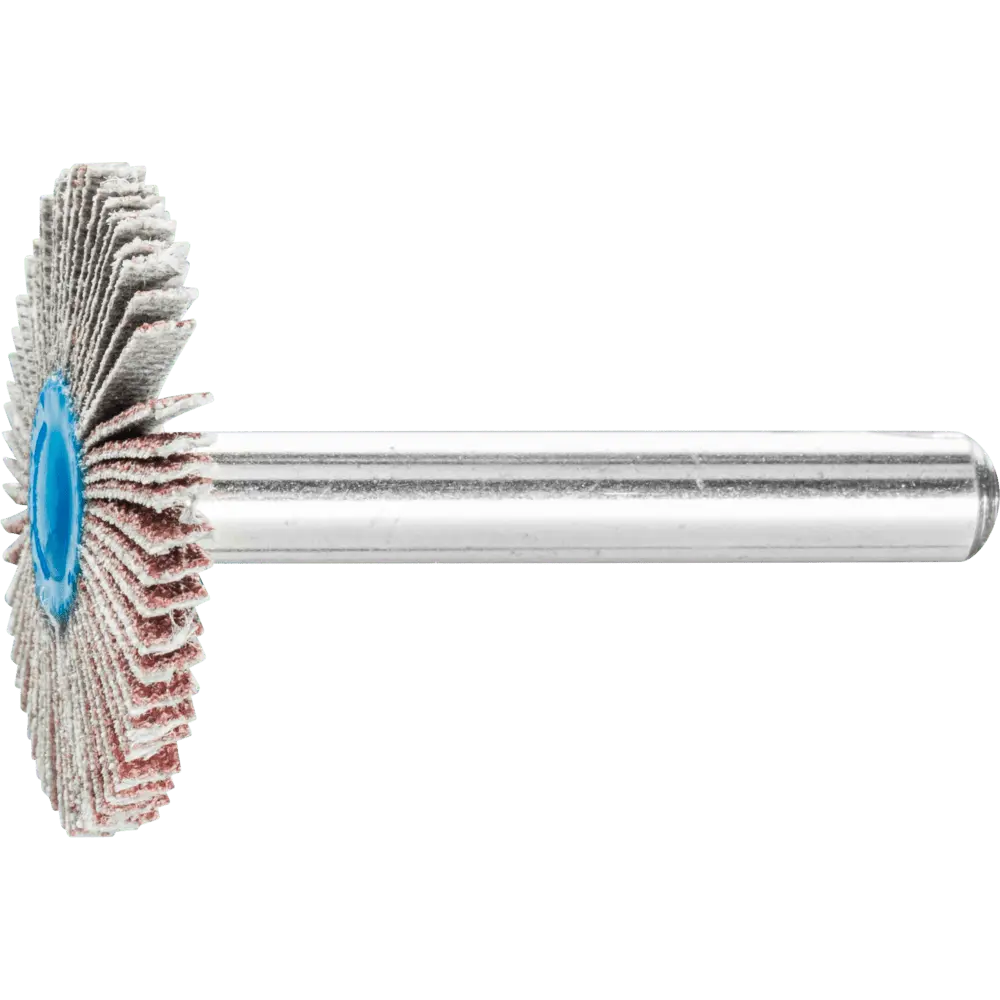 Produktfoto 1 von PFERD TOOLS Korund Fächerschleifer F Ø 30x3 mm Schaft-Ø 6 mm A80 für Feinschliff und Finish, 10 Stk.