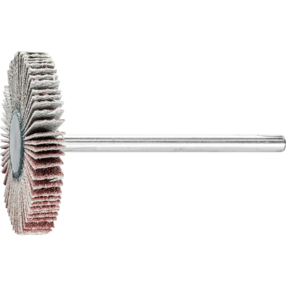 PFERD TOOLS Korund Fächerschleifer F Ø 30x5 mm Schaft-Ø 3 mm A150 für Feinschliff und Finish, 10 Stk.