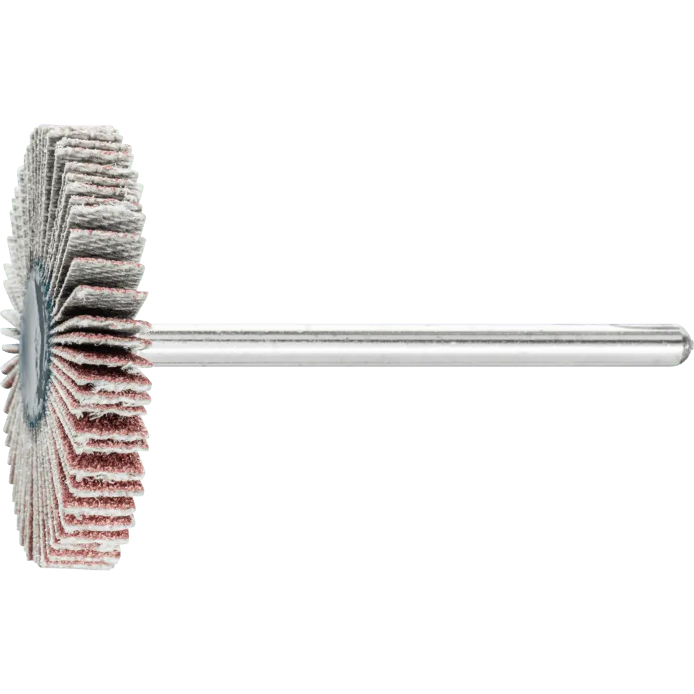 Produktfoto 1 von PFERD TOOLS Korund Fächerschleifer F Ø 30x5 mm Schaft-Ø 3 mm A120 für Feinschliff und Finish, 10 Stk.