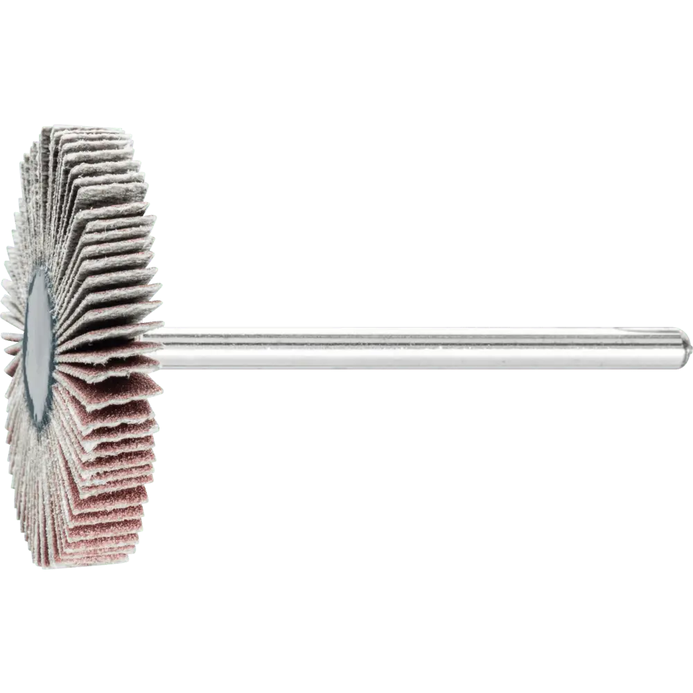 Produktfoto 1 von PFERD TOOLS Korund Fächerschleifer F Ø 30x5 mm Schaft-Ø 3 mm A320 für Feinschliff und Finish, 10 Stk.