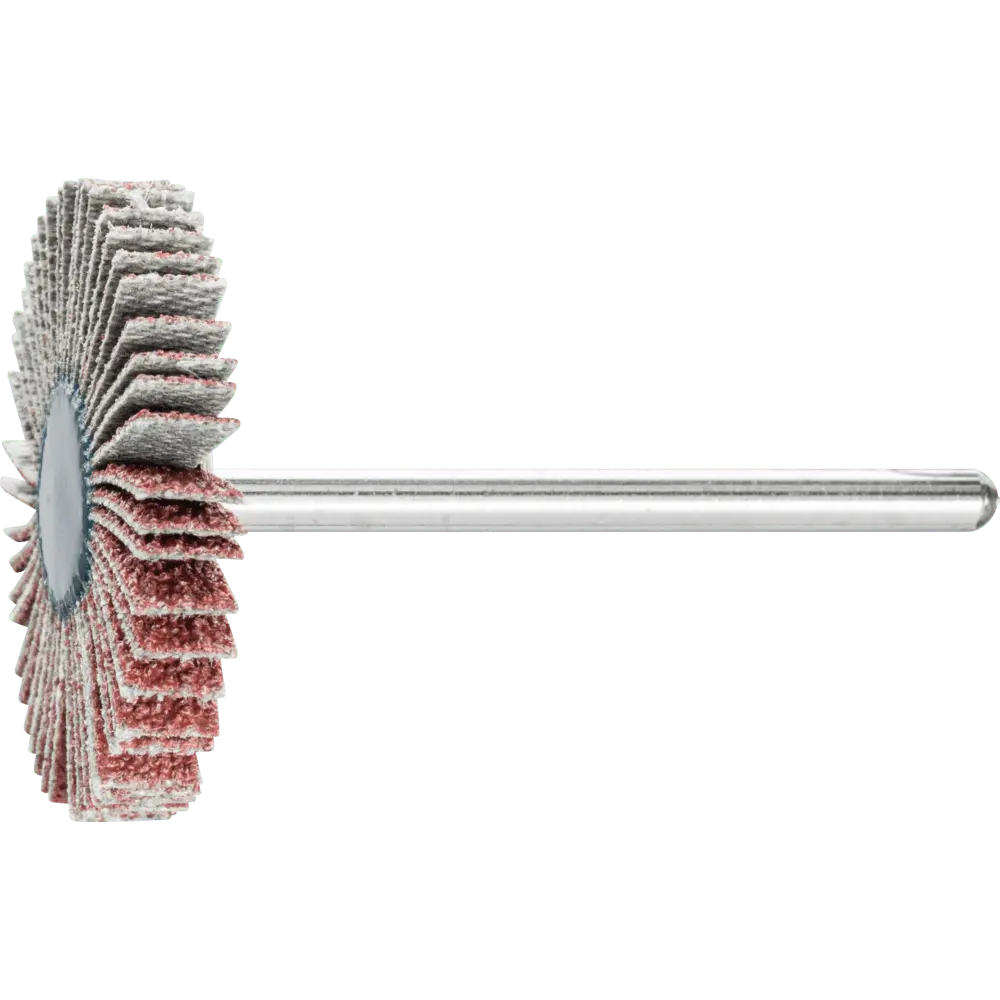 Produktfoto 1 von PFERD TOOLS Korund Fächerschleifer F Ø 30x5 mm Schaft-Ø 3 mm A60 für Feinschliff und Finish, 10 Stk.