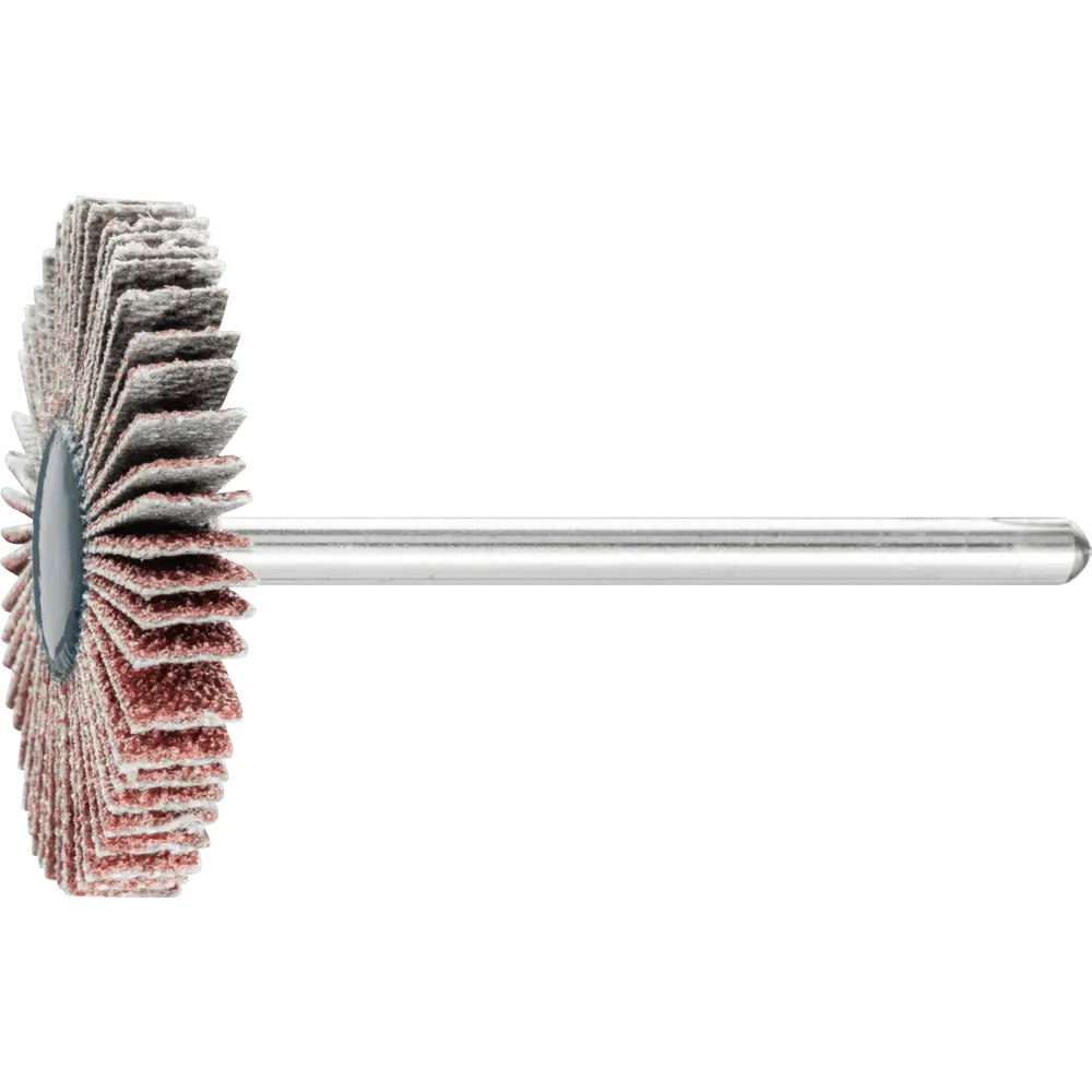 Produktfoto 1 von PFERD TOOLS Korund Fächerschleifer F Ø 30x5 mm Schaft-Ø 3 mm A80 für Feinschliff und Finish, 10 Stk.