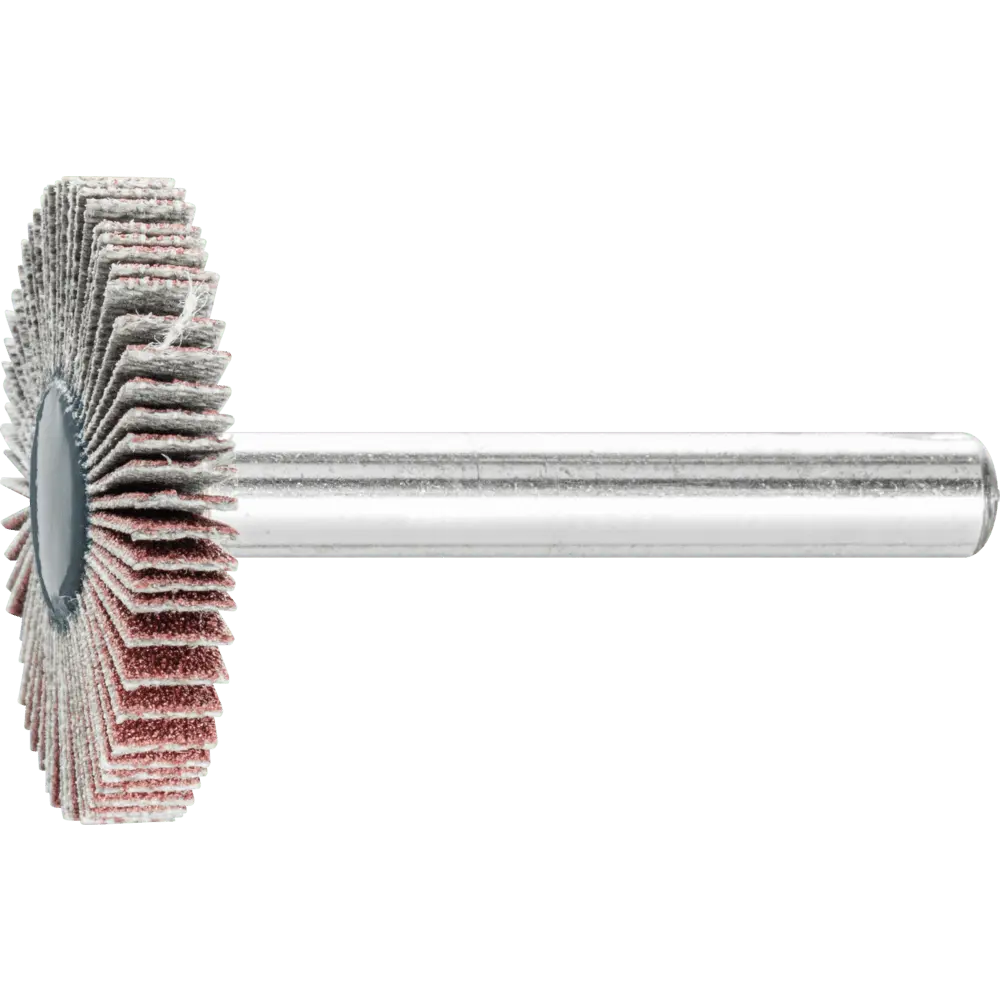 PFERD TOOLS Korund Fächerschleifer F Ø 30x5 mm Schaft-Ø 6 mm A150 für Feinschliff und Finish, 10 Stk.