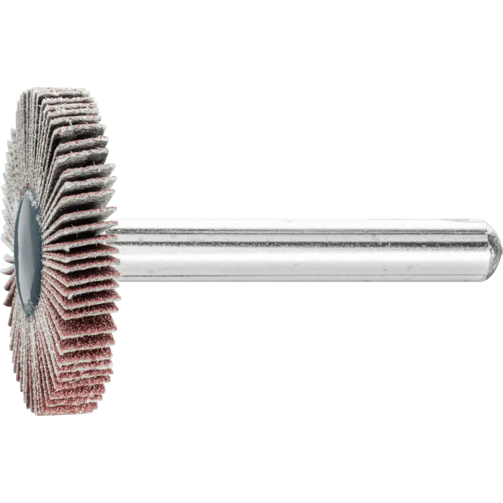 Produktfoto 1 von PFERD TOOLS Korund Fächerschleifer F Ø 30x5 mm Schaft-Ø 6 mm A180 für Feinschliff und Finish, 10 Stk.