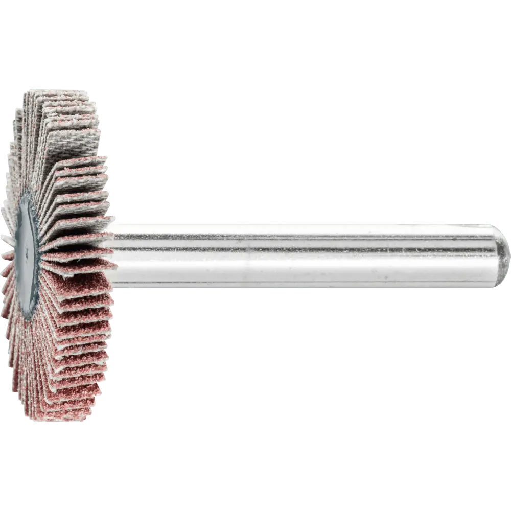 PFERD TOOLS Korund Fächerschleifer F Ø 30x5 mm Schaft-Ø 6 mm A120 für Feinschliff und Finish, 10 Stk.