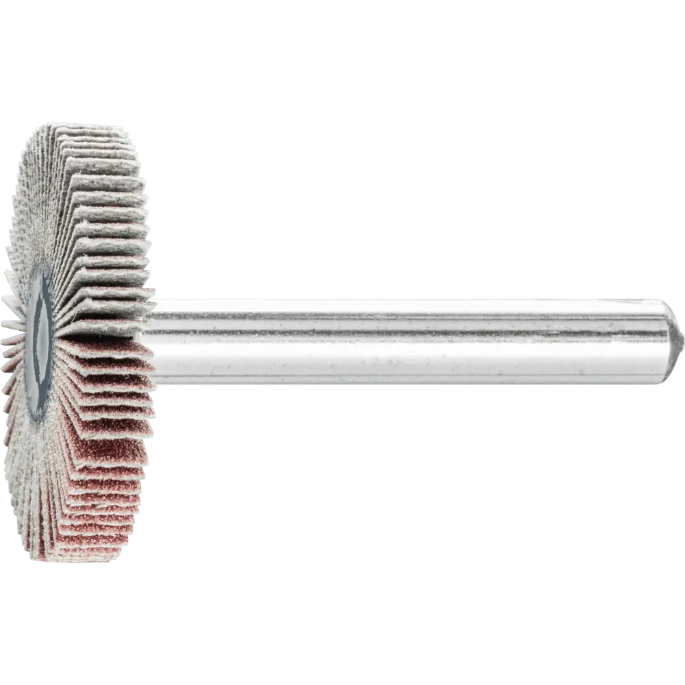 Produktfoto 1 von PFERD TOOLS Korund Fächerschleifer F Ø 30x5 mm Schaft-Ø 6 mm A240 für Feinschliff und Finish, 10 Stk.