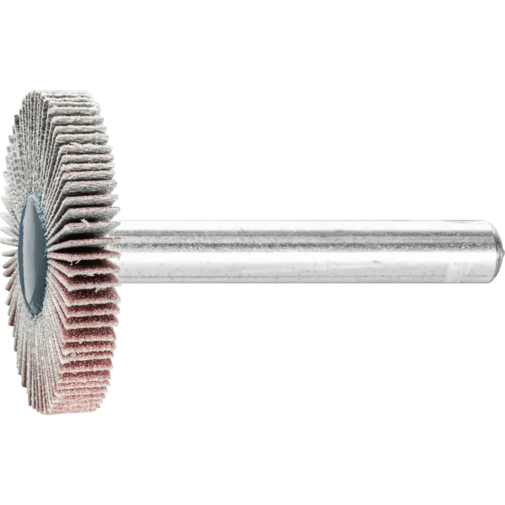 Produktfoto 1 von PFERD TOOLS Korund Fächerschleifer F Ø 30x5 mm Schaft-Ø 6 mm A320 für Feinschliff und Finish, 10 Stk.