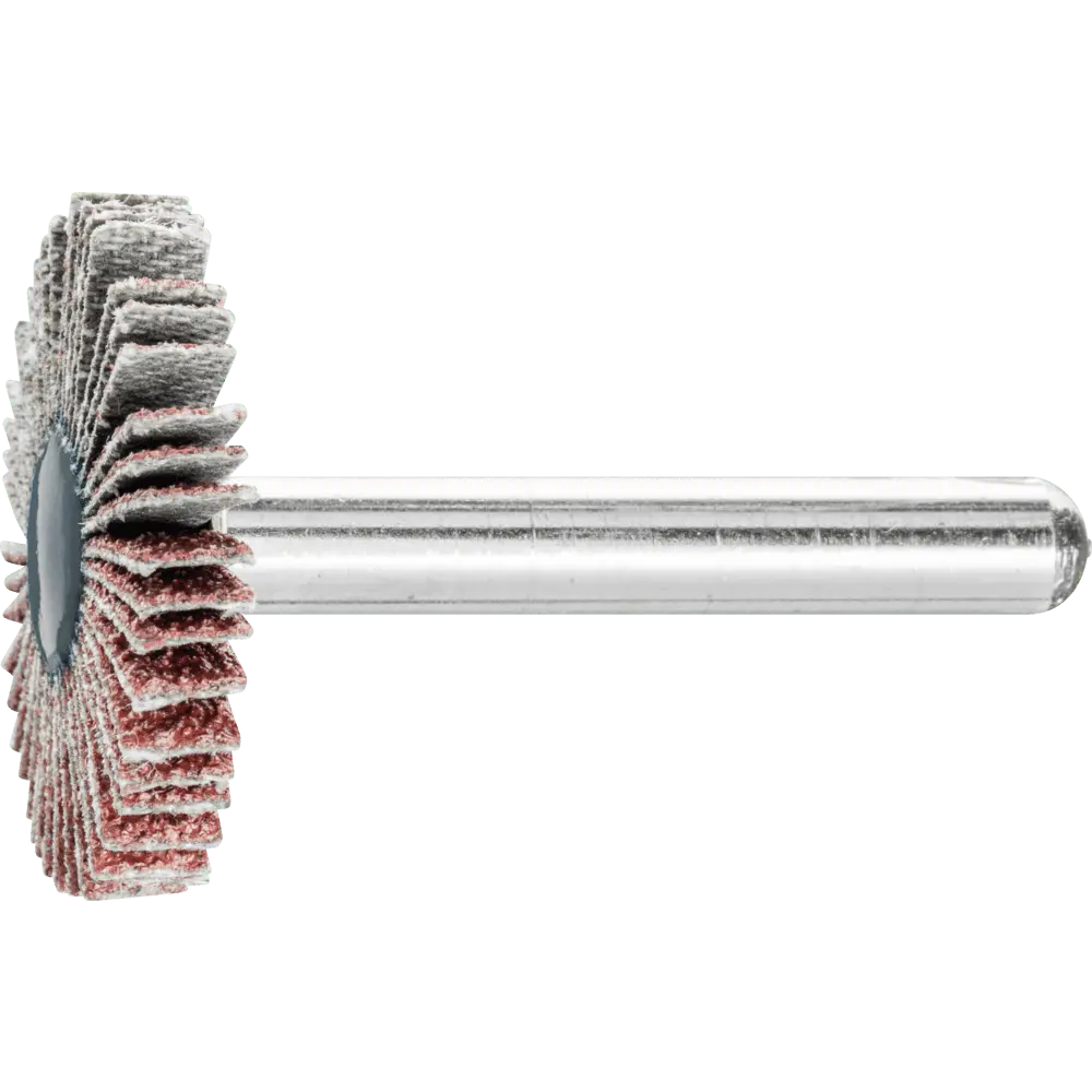 Produktfoto 1 von PFERD TOOLS Korund Fächerschleifer F Ø 30x5 mm Schaft-Ø 6 mm A60 für Feinschliff und Finish, 10 Stk.