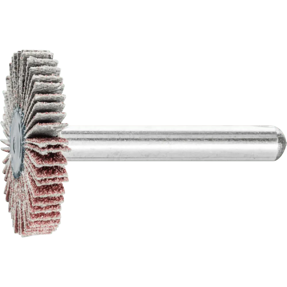 Produktfoto 1 von PFERD TOOLS Korund Fächerschleifer F Ø 30x5 mm Schaft-Ø 6 mm A80 für Feinschliff und Finish, 10 Stk.