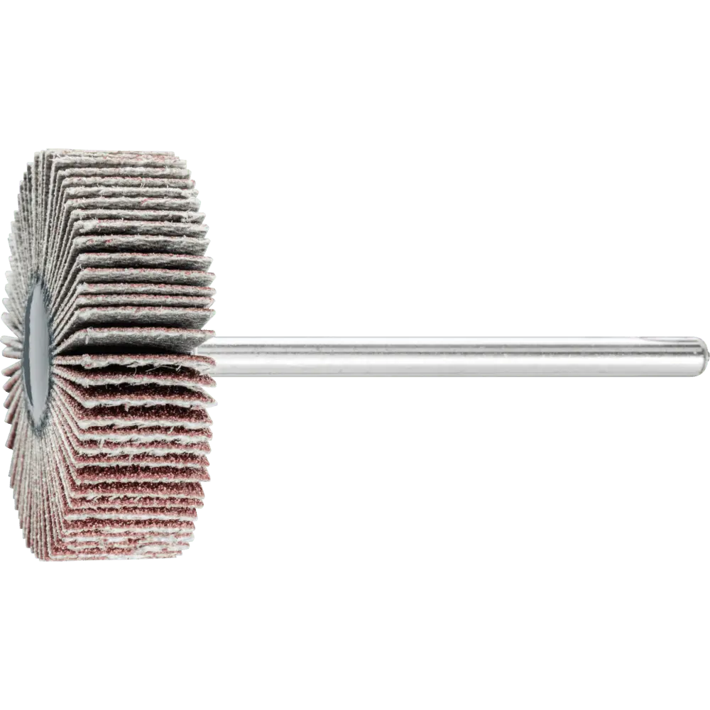 Produktfoto 1 von PFERD TOOLS Korund Fächerschleifer F Ø 30x10mm Schaft-Ø 3 mm A150 für Feinschliff und Finish, 10 Stk.