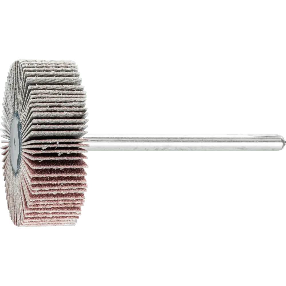 Produktfoto 1 von PFERD TOOLS Korund Fächerschleifer F Ø 30x10mm Schaft-Ø 3 mm A320 für Feinschliff und Finish, 10 Stk.