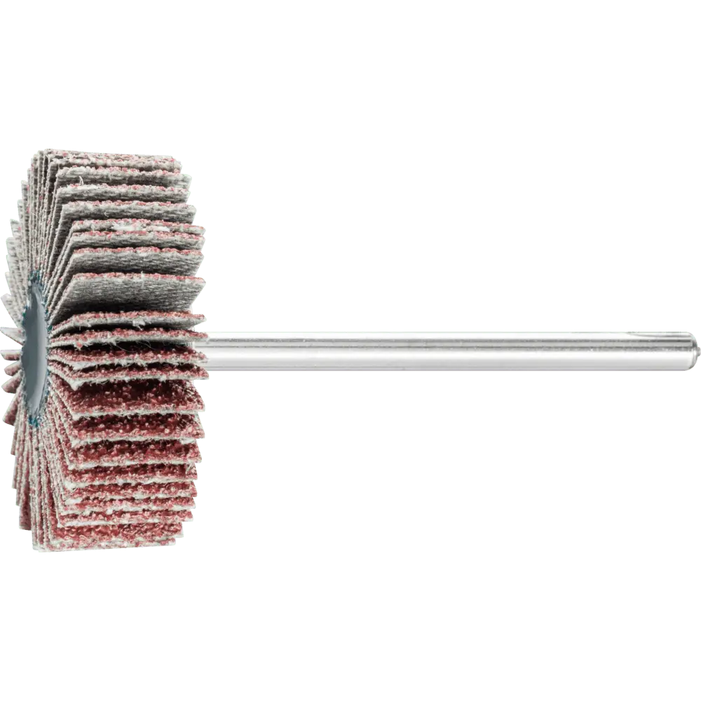 Produktfoto 1 von PFERD TOOLS Korund Fächerschleifer F Ø 30x10mm Schaft-Ø 3 mm A60 für Feinschliff und Finish, 10 Stk.