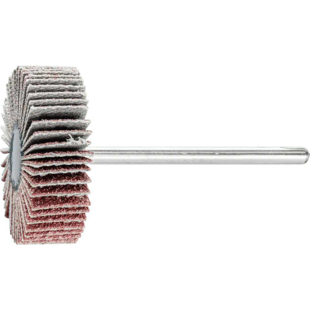 Produktfoto 1 von PFERD TOOLS Korund Fächerschleifer F Ø 30x10mm Schaft-Ø 3 mm A80 für Feinschliff und Finish, 10 Stk.