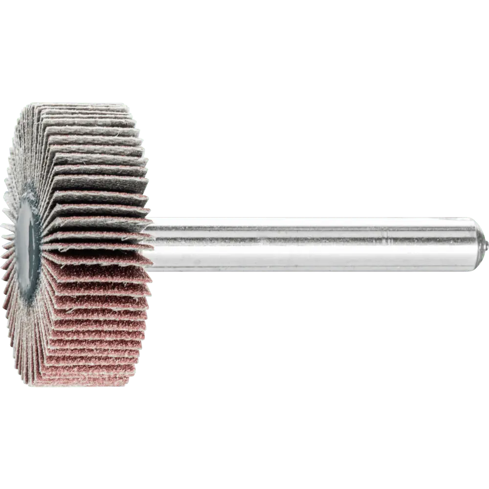 Produktfoto 1 von PFERD TOOLS Korund Fächerschleifer F Ø 30x10mm Schaft-Ø 6 mm A180 für Feinschliff und Finish, 10 Stk.