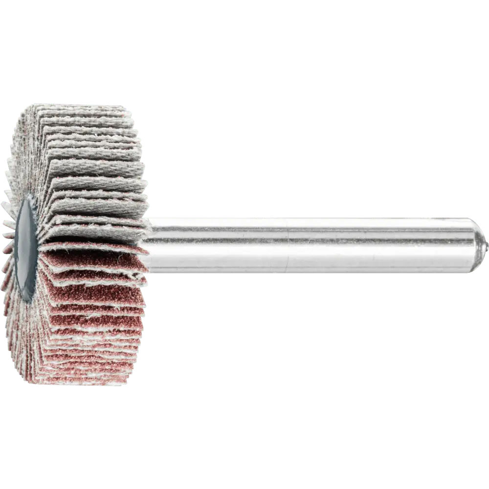 Produktfoto 1 von PFERD TOOLS Korund Fächerschleifer F Ø 30x10mm Schaft-Ø 6 mm A120 für Feinschliff und Finish, 10 Stk.