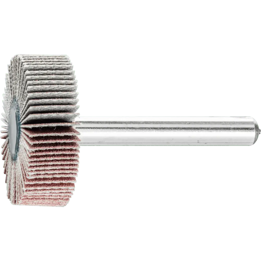 Produktfoto 1 von PFERD TOOLS Korund Fächerschleifer F Ø 30x10mm Schaft-Ø 6 mm A240 für Feinschliff und Finish, 10 Stk.