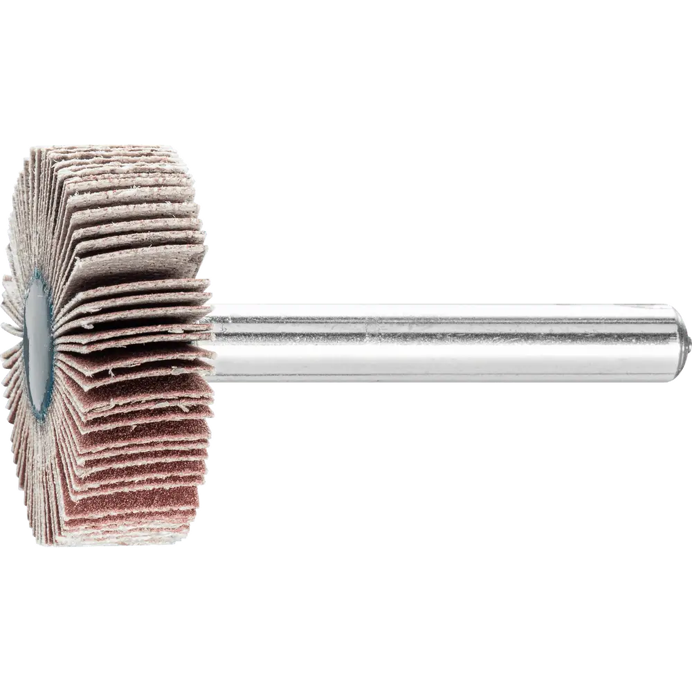 Produktfoto 1 von PFERD TOOLS Korund Fächerschleifer F Ø 30x10mm Schaft-Ø 6 mm A400 für Feinschliff und Finish, 10 Stk.