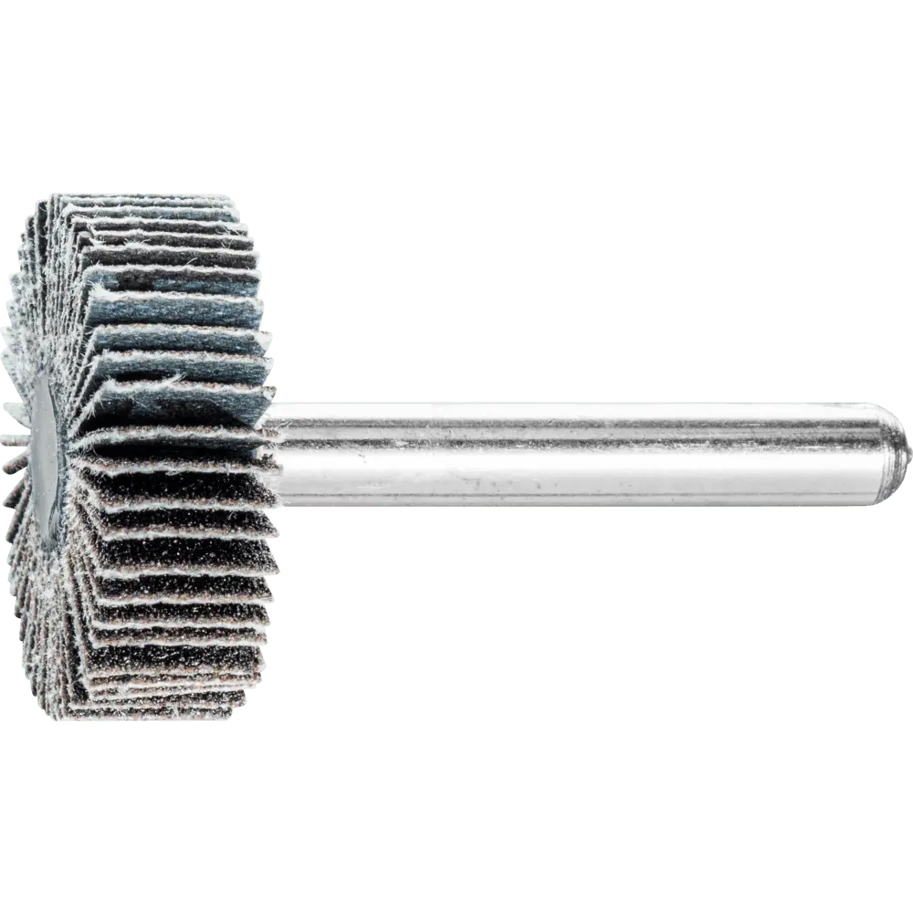 Produktfoto 1 von PFERD TOOLS SIC Fächerschleifer F Ø 30x10mm Schaft-Ø 6 mm SIC120 für harte NE Metalle, 10 Stk.