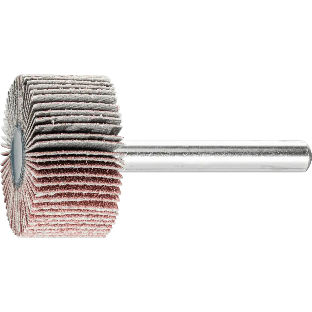 Produktfoto 1 von PFERD TOOLS Korund Fächerschleifer F Ø 30x15 mm Schaft-Ø 6 mm A120 für Feinschliff und Finish, 10 Stk.